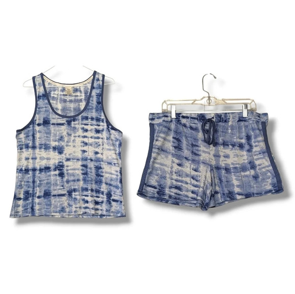 Lucky Brand Blue Tie Dye Pajama Set‎ - Picture 1 of 7